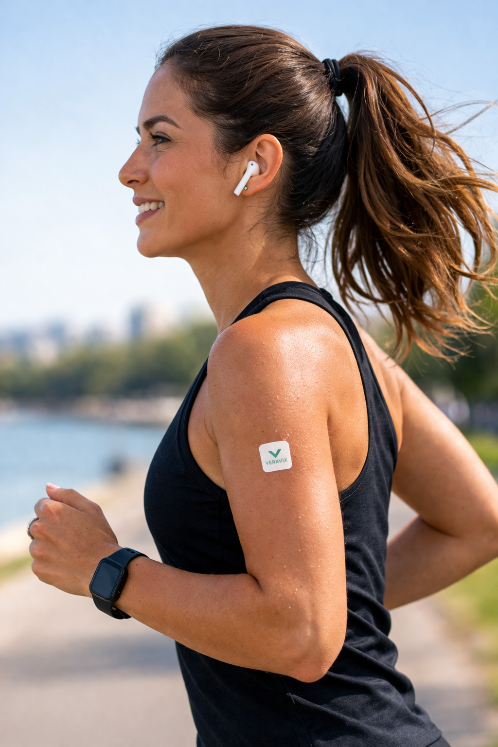Woman with patch
